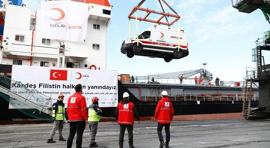Türk Kızılay’ın yardım gemisi Gazze’ye gidiyor