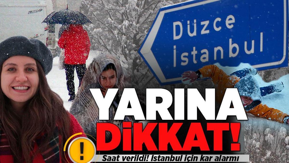 Son dakika… Meteoroloji ve AKOM’dan yeni uyarı: Saat verildi! İstanbul için kar alarmı