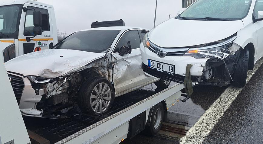 Kuzey Marmara Otoyolu’nda zincirleme kaza!