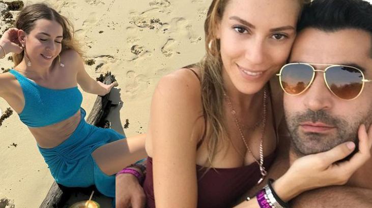 Sinem Kobal eşi ve kızlarıyla tatile çıktı! Kar kıştan kaçıp güneş keyfi yaptı