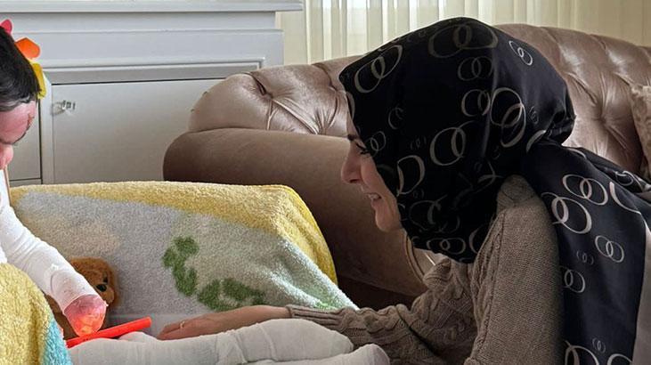 Bakan Göktaş’tan kelebek hastası Ayaz’a ziyaret