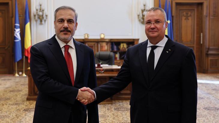 Dışişleri Bakanı Fidan, Romanya Başbakanı Ciolacu ile görüştü