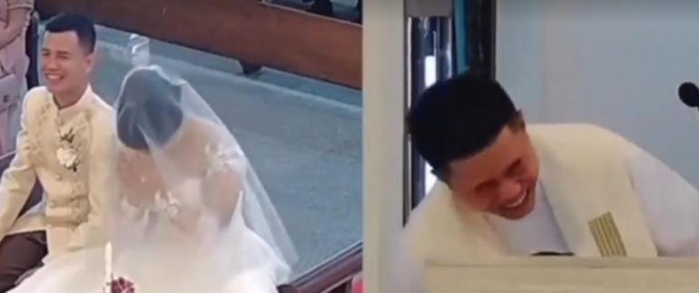 Nikah masasında eski sevgili var! Gelinin yüz ifadesine dikkat: Filmlerde olur sanıyordum