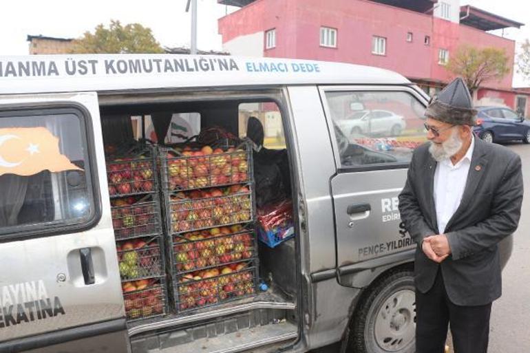 'Elmacı Dede’den anlamlı ziyaret! 1530 kilometre yol geldi