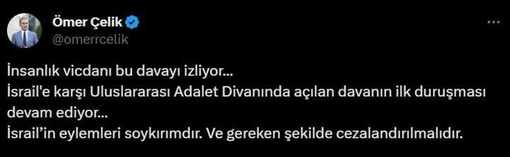 İsrail'in yargılanmasına başlandı! AK Parti'den ilk açıklama