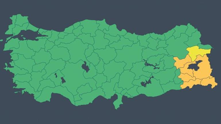 Meteoroloji'den sarı ve turuncu kodlu uyarılar: 7 ile dikkat! Yoğun kar yağışı bekleniyor