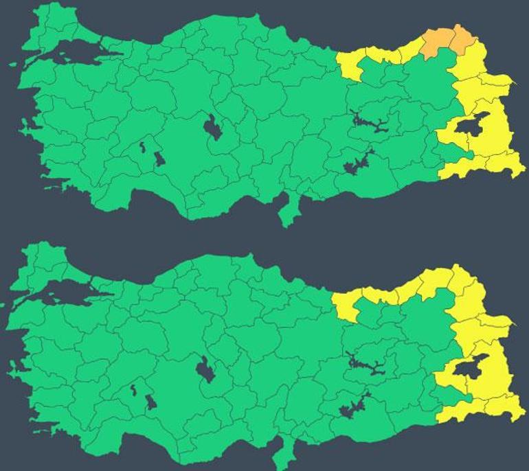 Son dakika… Meteoroloji 12 kent için alarm verdi! Kar ve sağanak devam edecek