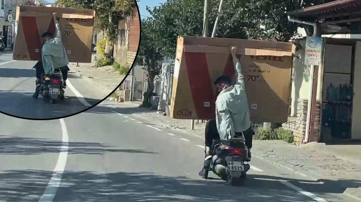 Muğla’da tehlikeli yolculuk! O anlar anbean kaydedildi