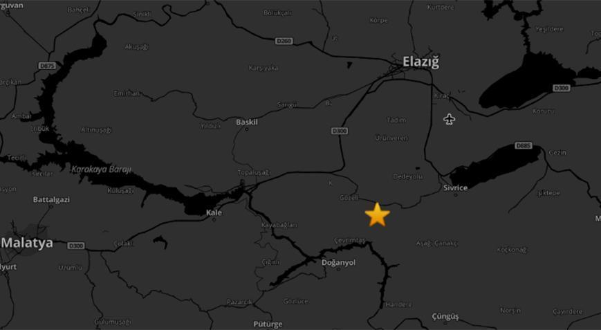 Son dakika: Elazığ’da 3.9 büyüklüğünde deprem