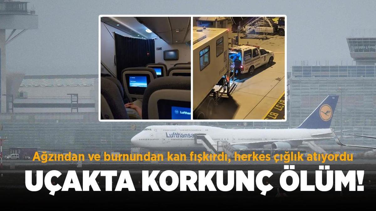 Ağzından ve burnundan kan fışkırdı, havada öldü! Uçaktaki herkes çığlık atıyordu