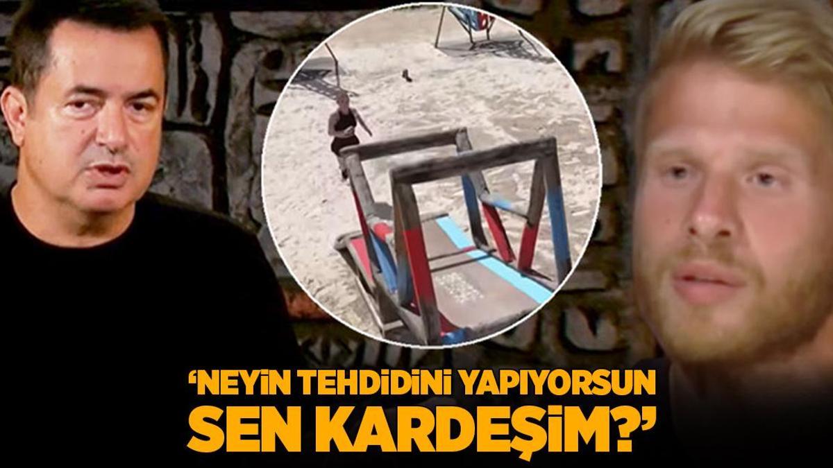 Survivor All Star’da Acun Ilıcalı’dan Yunus Emre Özden’e tepki: Neyin tehdidini yapıyorsun sen kardeşim ya?