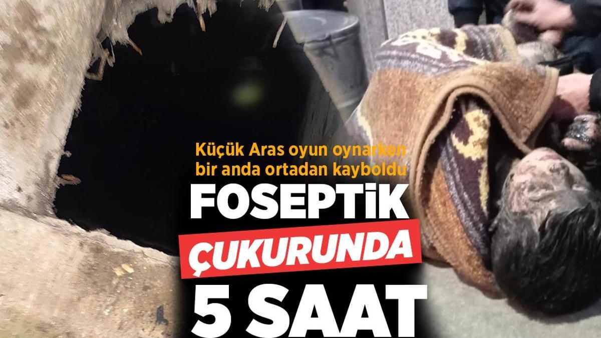 Oyun oynadığı sırada ortadan kayboldu! Foseptik çukurunda 5 saat