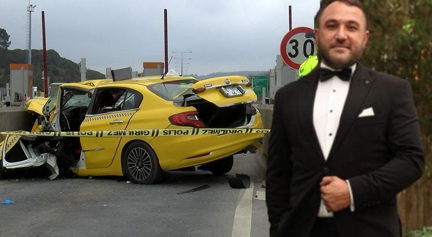 Kuzey Marmara Otoyolu’nda feci kaza! Taksici öldü yolcu ağır yaralı