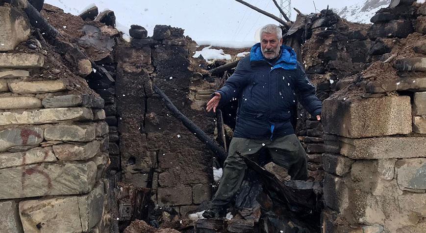 Hayvanları üşümesin diye soba kurdu, sonu felaketle bitti!