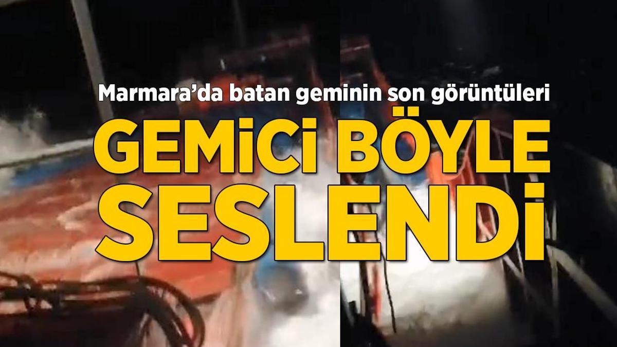 Batan ‘BATUHAN A’ gemisinden son görüntüler ortaya çıktı! ‘​Ya Rabbim gemi batıyor’