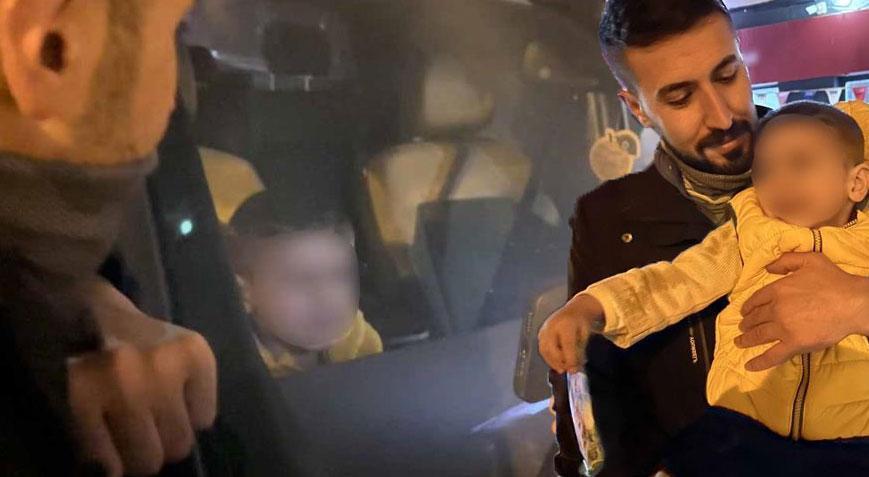 Hakkâri’de panik anları! Araçta kilitli kalan çocuk böyle kurtarıldı