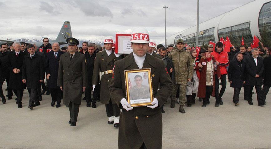 Şehit Salih Ay’ın cenazesi, memleketi Erzincan’a getirildi