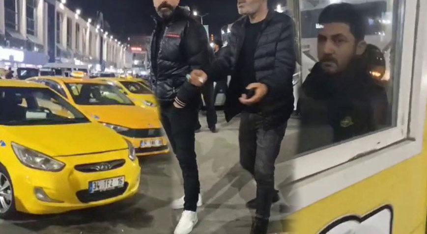Otogarda taksicilerle müşteri arasında tartışma! ‘Bizi neden götürmüyorsun’