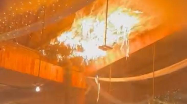 Düğün salonunda korkutan yangın! Konuklar fark etti