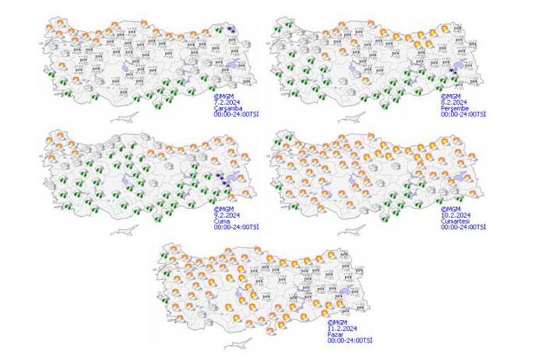 Meteoroloji haritayı güncelledi! 12 ile çığ uyarısı geldi hava sıcaklığı artıyor