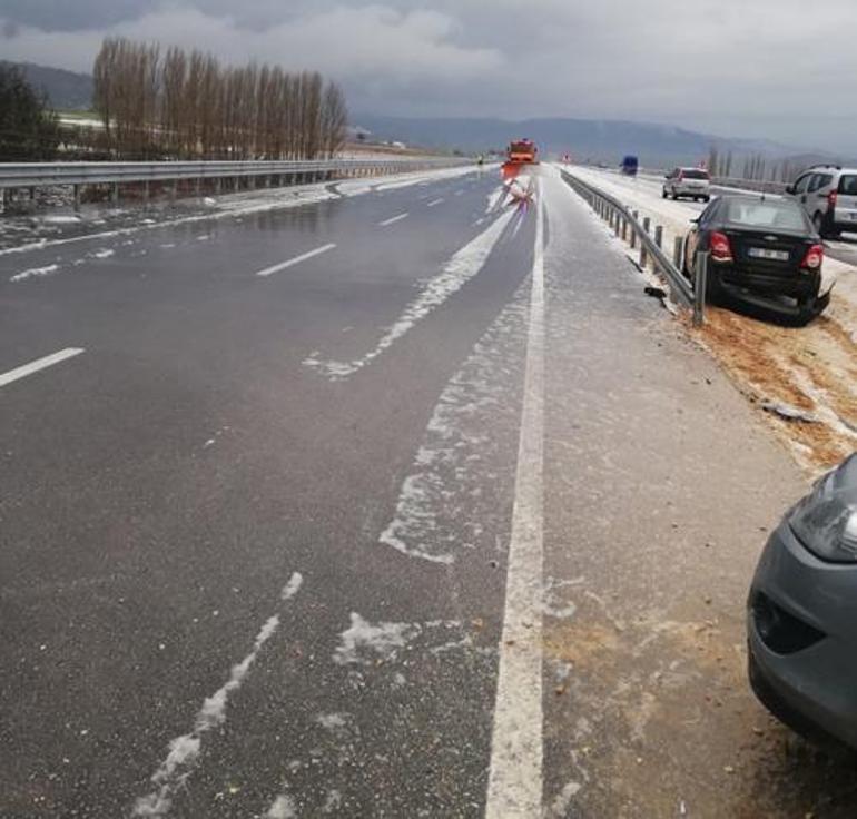 Dolu yağışı kazaya neden oldu! 1 kişi hayatını kaybetti