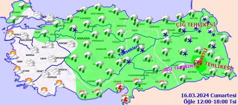 Meteoroloji son haritayı paylaştı! İşte saat saat yağışlı geçmesi beklenen yerler...