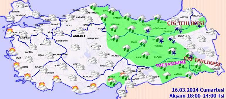 Meteoroloji son haritayı paylaştı! İşte saat saat yağışlı geçmesi beklenen yerler...