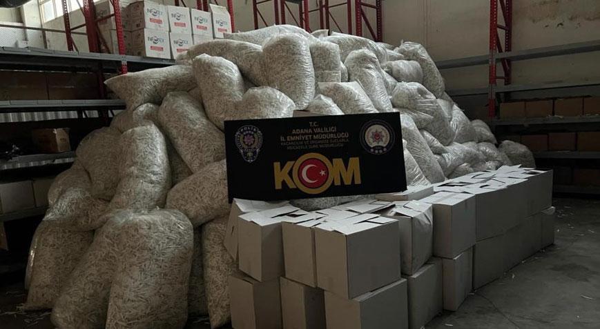 Yer: Adana! 36 milyon 250 bin gümrük kaçağı makaron ele geçirildi