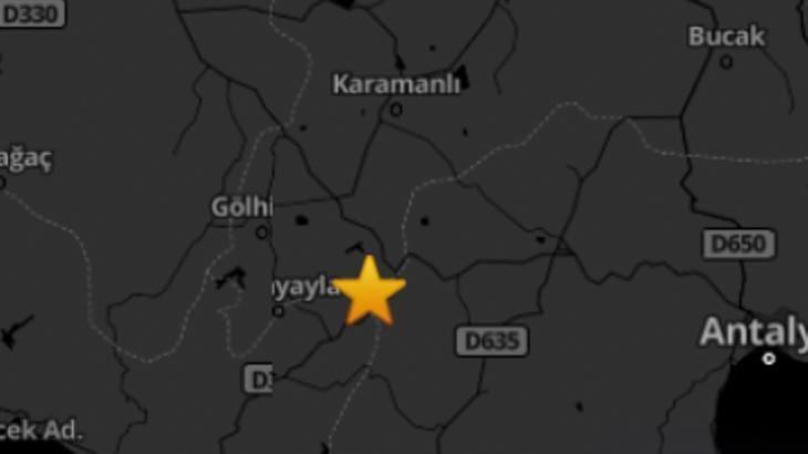 Burdur’da 3.5 büyüklüğünde deprem