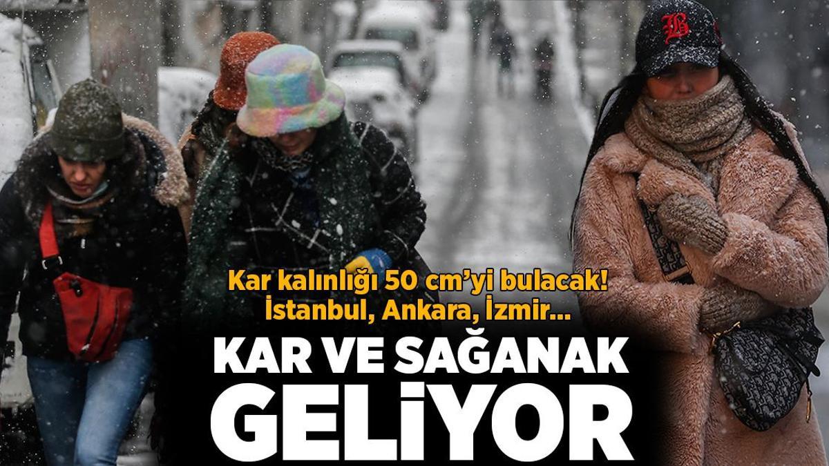 Son dakika… Meteoroloji’den kar ve sağanak alarmı! Yarın başlıyor, kar kalınlığı 50 cm’yi bulacak