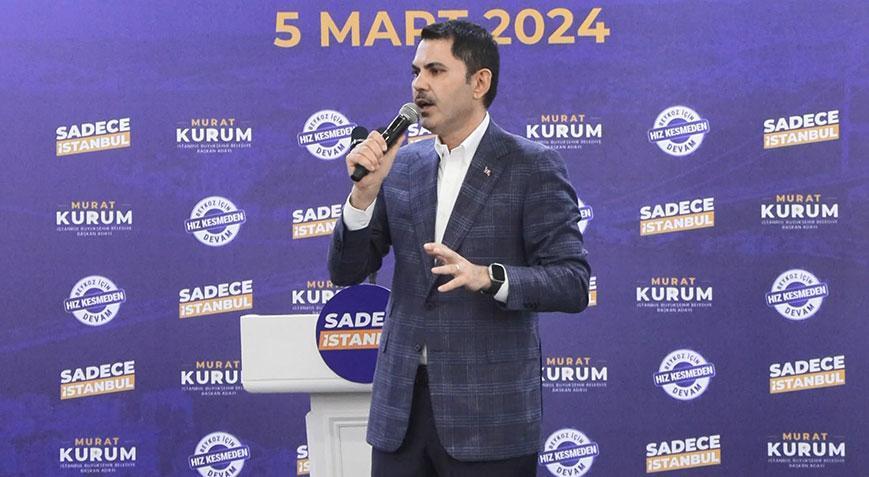 Murat Kurum’dan İmamoğlu’na eleştiri: Ev kadınları sandıkta gereken cevabı verecek