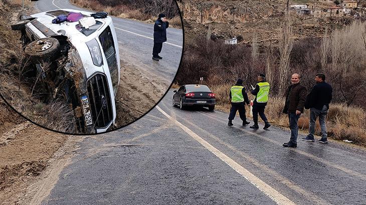 Kayseri’de kontrolden çıkan öğrenci servisi devrildi: 10 yaralı