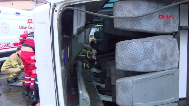 İşçi servisleri çarpıştı! 1 ölü, 27 yaralı