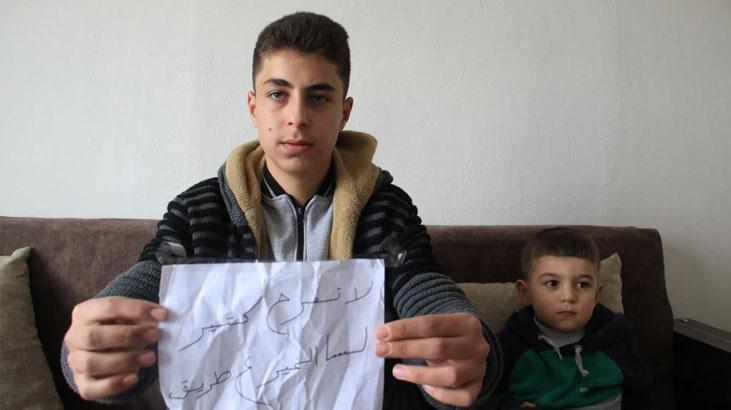 Yangın sonrası kapıya bırakılan mesaj evdekileri tedirgin etti