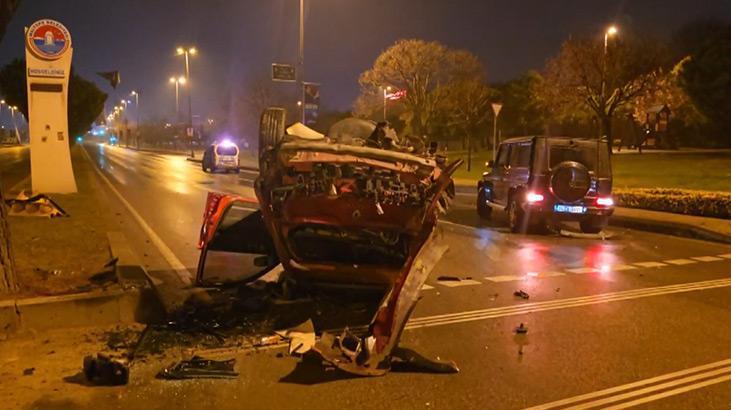Demokrat Parti il başkanı Maltepe’de kaza yaptı
