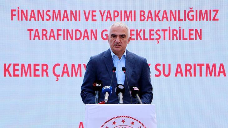 Bakan Ersoy Kemer’de atık su arıtma tesisini açtı