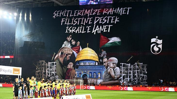 Trabzonspor-Fenerbahçe maçı öncesi anlamlı koreografi