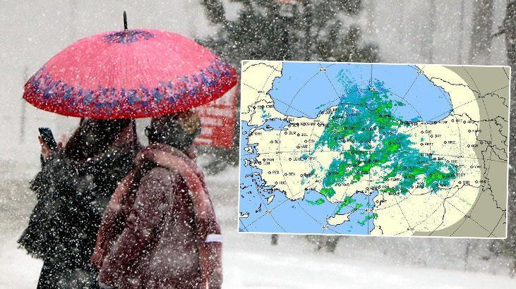 Ankara’da kar yağışı başladı! Meteoroloji haritayı güncelledi, işte il il hava durumu tahminleri…