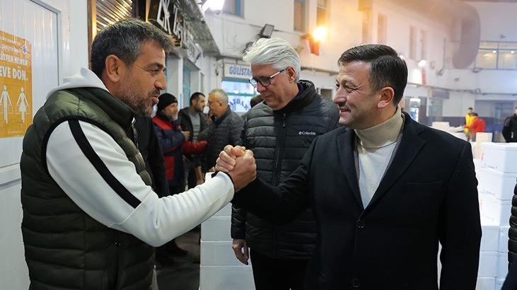 Hamza Dağ’dan Su Ürünleri Hali’ne ziyaret