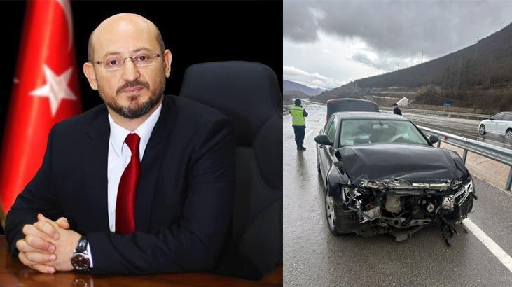Niksar Belediye Başkanı Özdilek Özcan trafik kazası yaptı