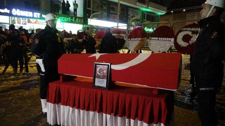 Kazada şehit düşen polis Furkan Bor son yolculuğuna uğurlandı