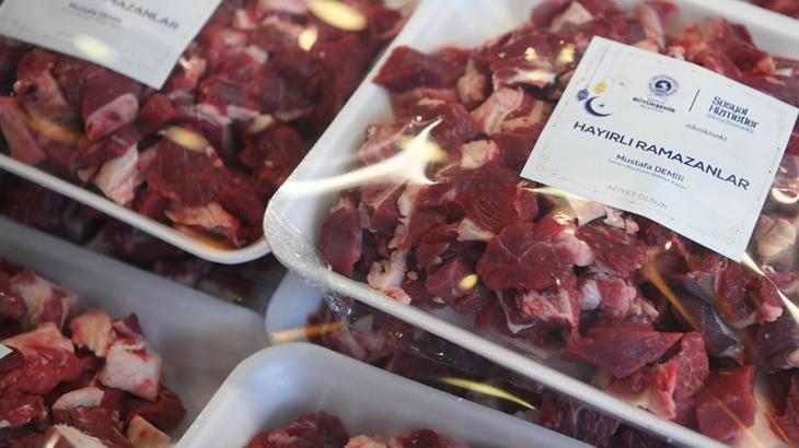 Samsun’da belediyeden ihtiyaç sahiplerine kırmızı et desteği