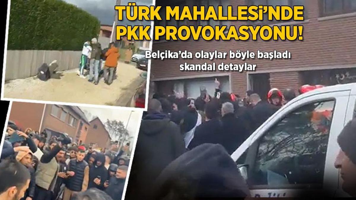 Belçika’da PKK provokasyonuna Türk vatandaşlarından sert tepki! Yaralılar var