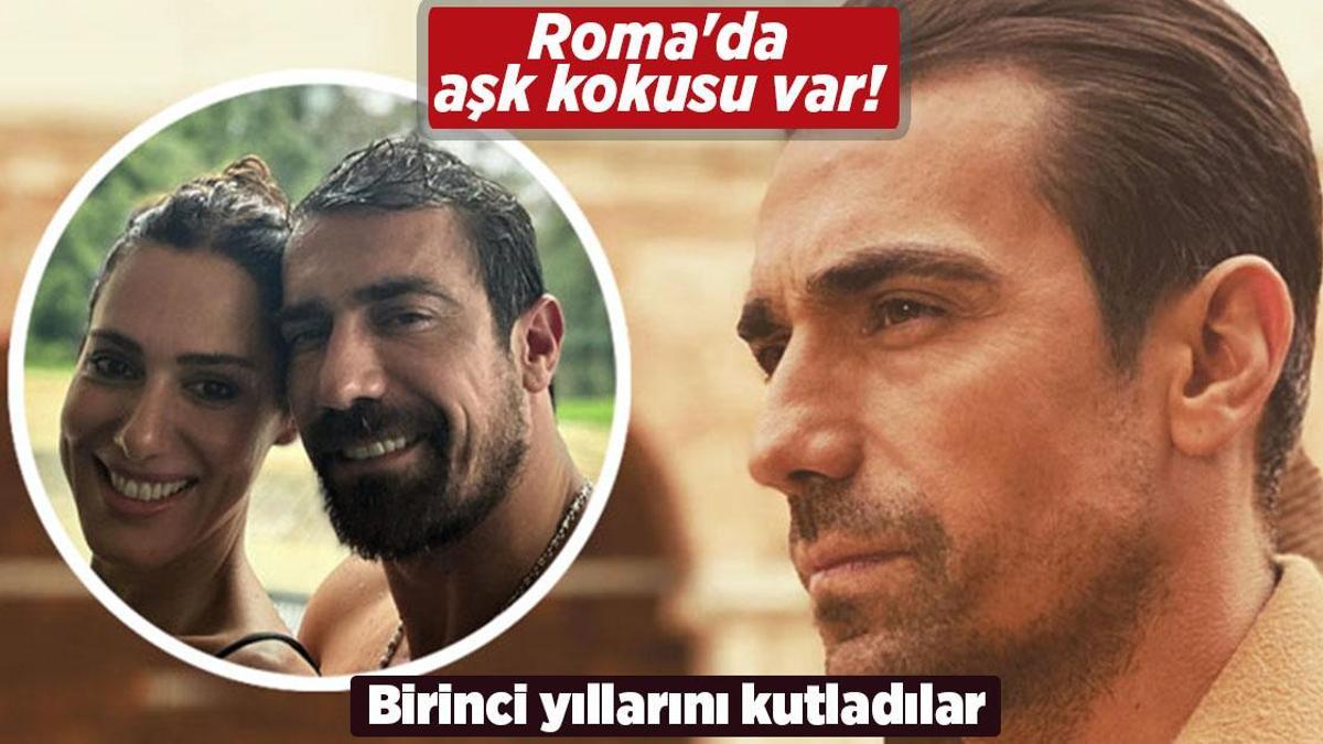 Roma’da aşk kokusu var! İbrahim Çelikkol ve Natali Yarcan birinci yıllarını kutladı