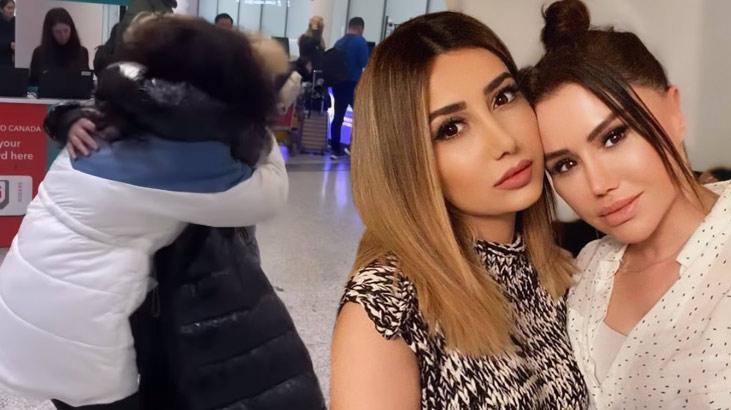 Havalimanında duygusal anlar! Ceylan’ın kızı Kanada’dan döndü