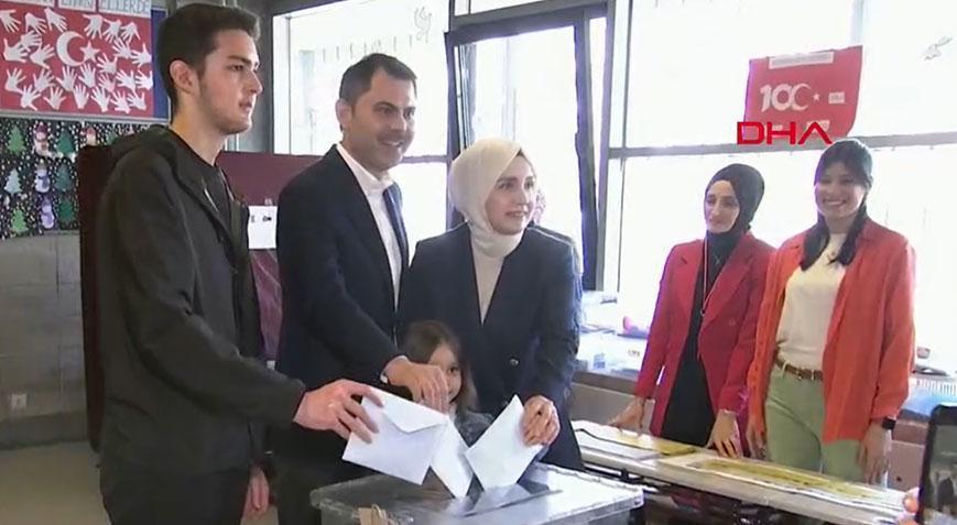 Cumhur İttifakı’nın İstanbul adayı Murat Kurum oyunu kullandı
