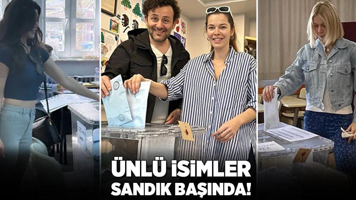 Ünlü isimler sandık başında! Hande Erçel oy kullanmaya Hakan Sabancı’nın VIP aracıyla geldi