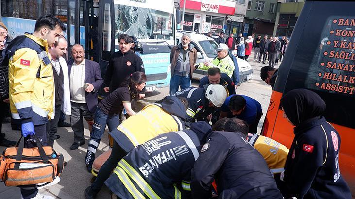 Erzurum’da trafik kazası: 14 kişi yaralandı