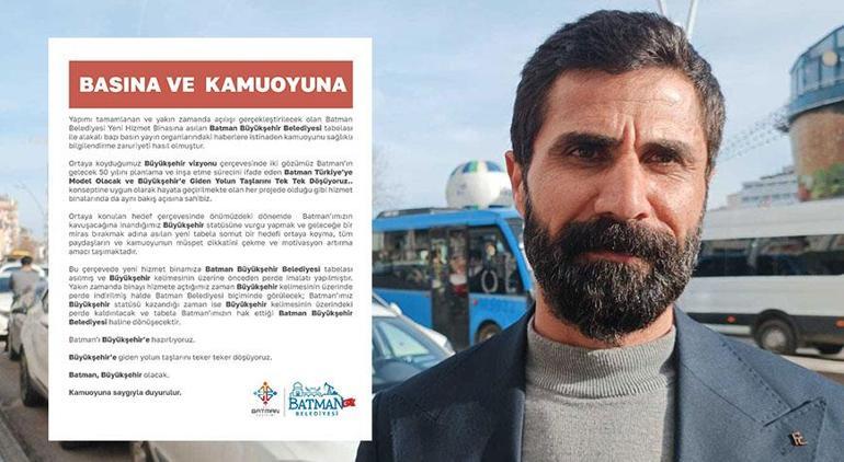 Kentte büyük heyecan! Yeni binanın tabelasına 'büyükşehir' yazıldı, beklenti yükseldi