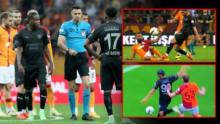 Galatasaray-Hatayspor maçındaki tartışmalı pozisyonu eski hakemler değerlendirdi: Net bir itme yok